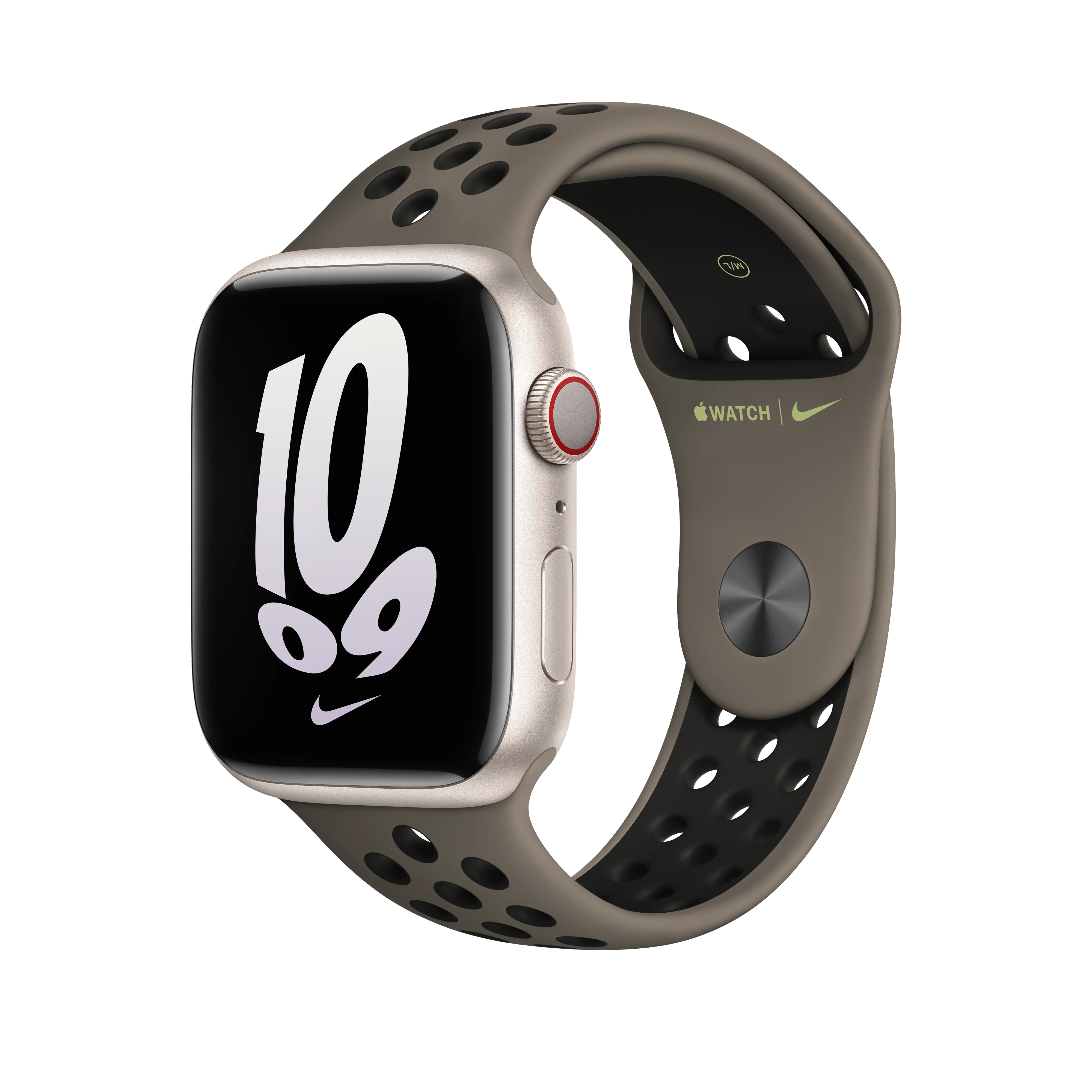 45mm Olive Grey/Black Nike Sport Band