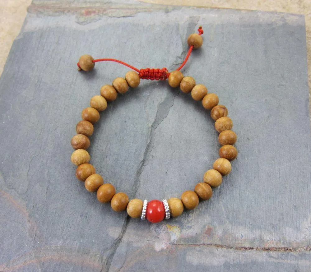 Adjustable Sandalwood Wrist mala