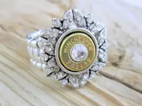 AK-47 Bullet Ring Adjustable Snowflake