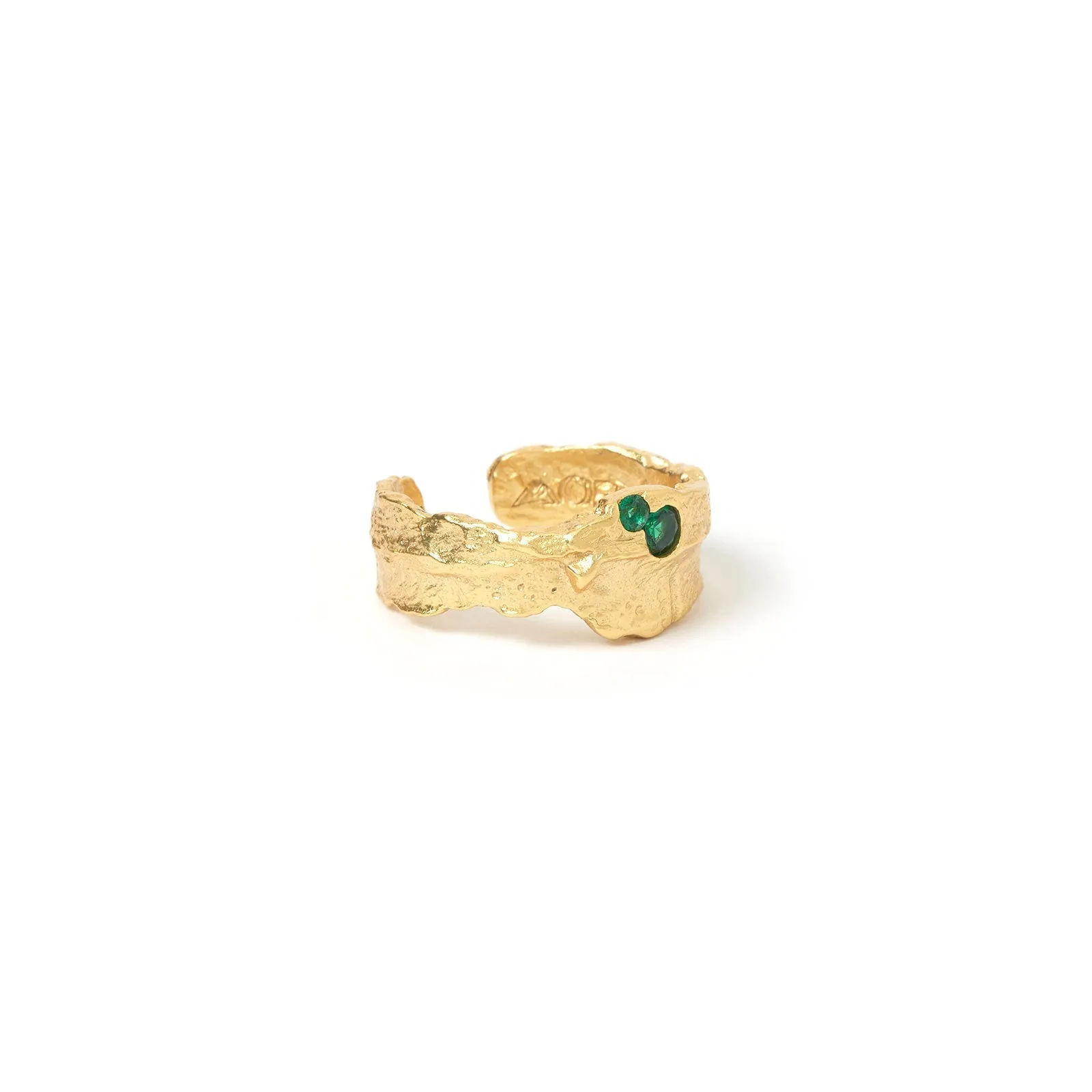 Anya Gold Ring - Emerald