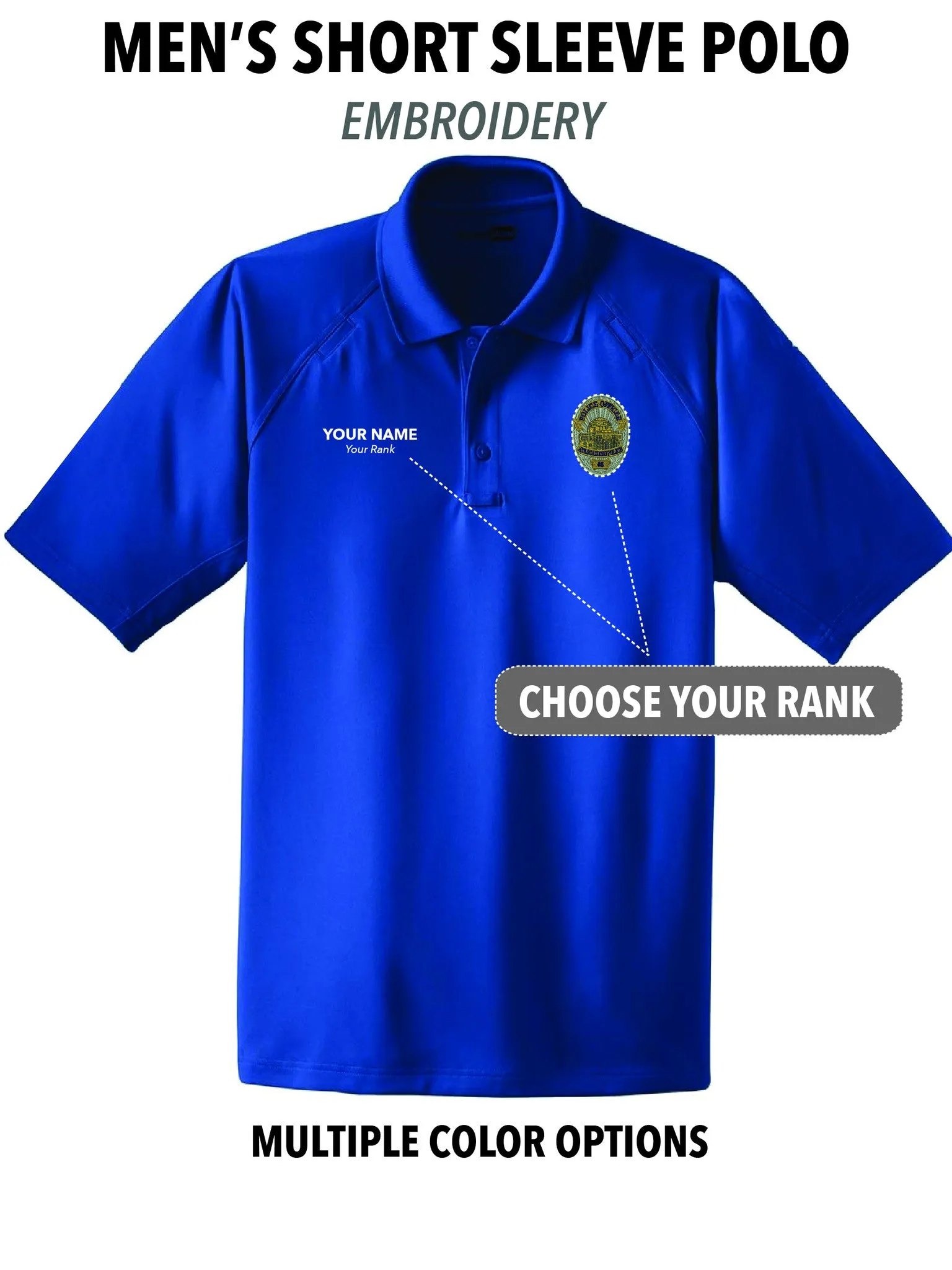 Atascadero Police - Men's Embroidered Short Sleeve Polo