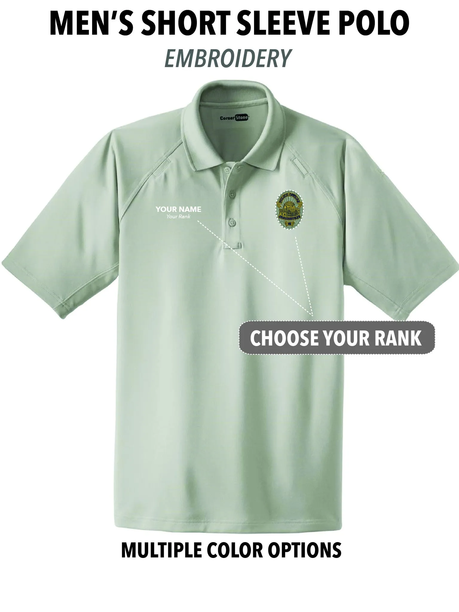 Atascadero Police - Men's Embroidered Short Sleeve Polo