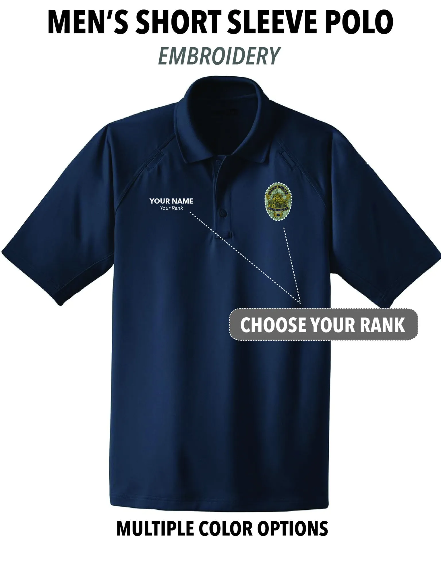 Atascadero Police - Men's Embroidered Short Sleeve Polo