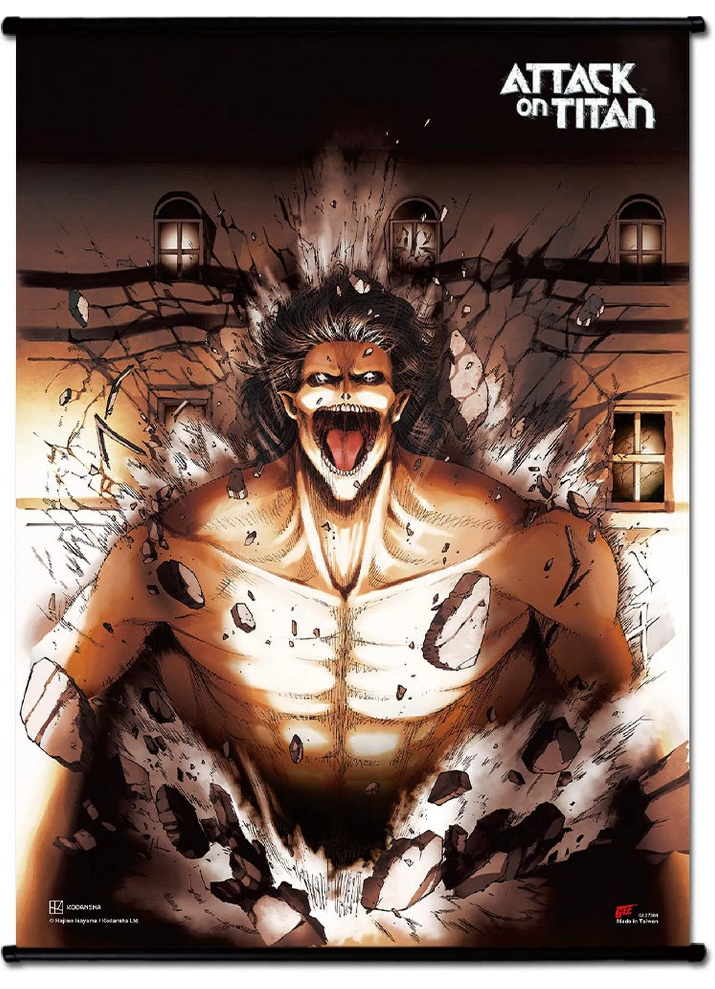 Attack On Titan Manga - Attacker Wall Scroll 31"W x 43"H