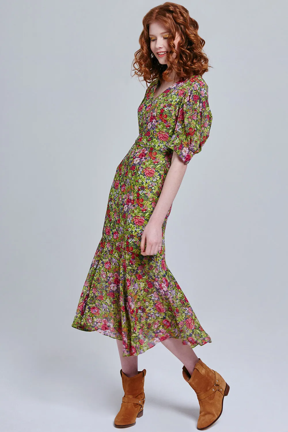 Aysha Floral Midi Dress