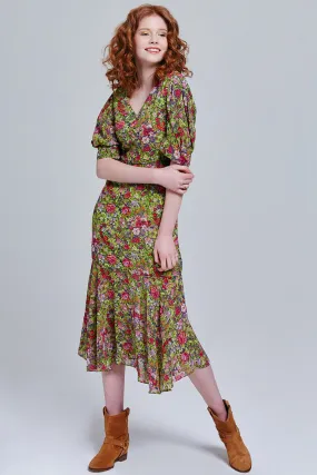 Aysha Floral Midi Dress