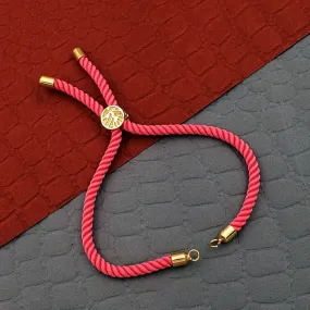 Baby Pink Gold Threadâ  Adjustable Bracelet For Women