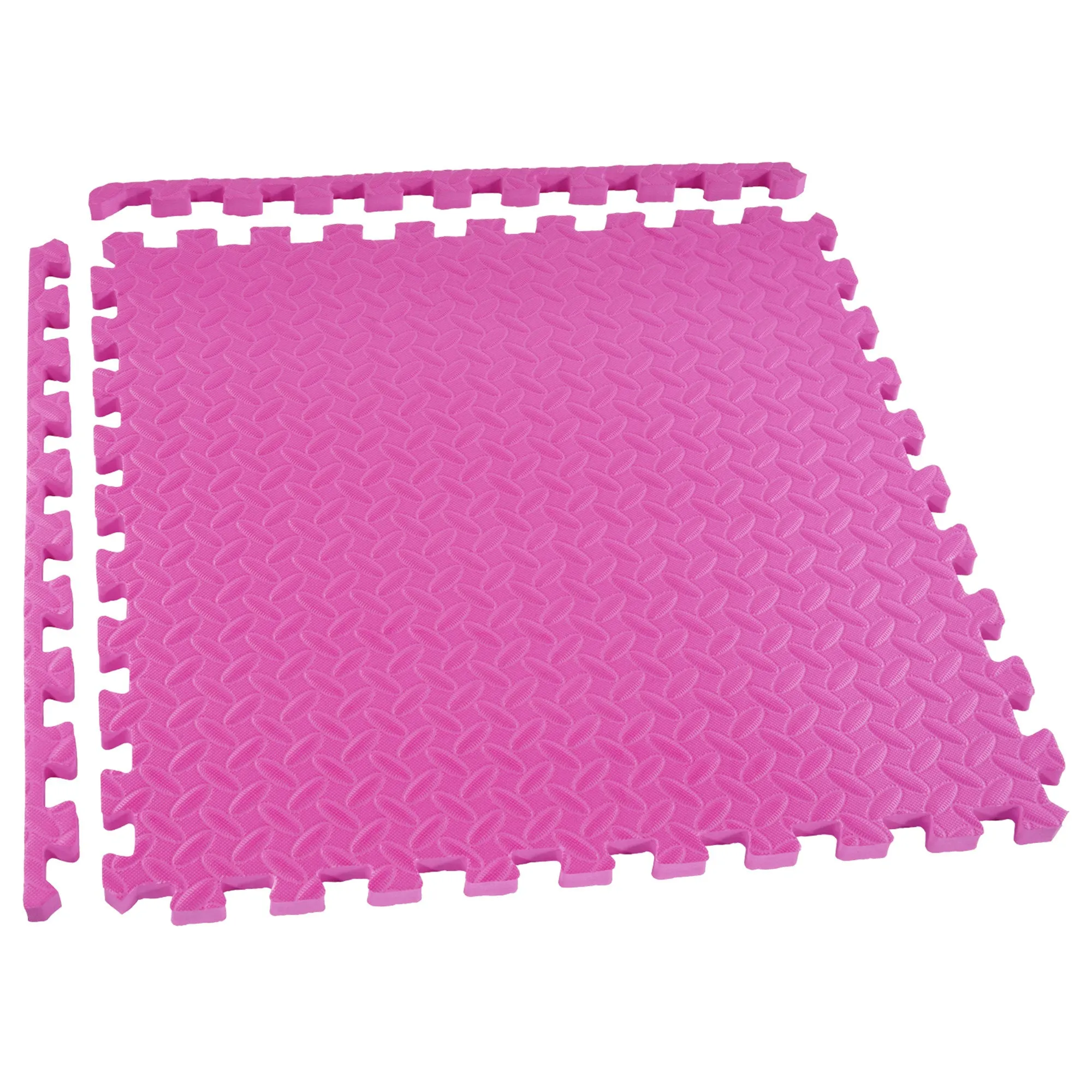 BalanceFrom 96 Sq Ft Interlocking EVA Foam Exercise Mat Tiles, Multi (Open Box)