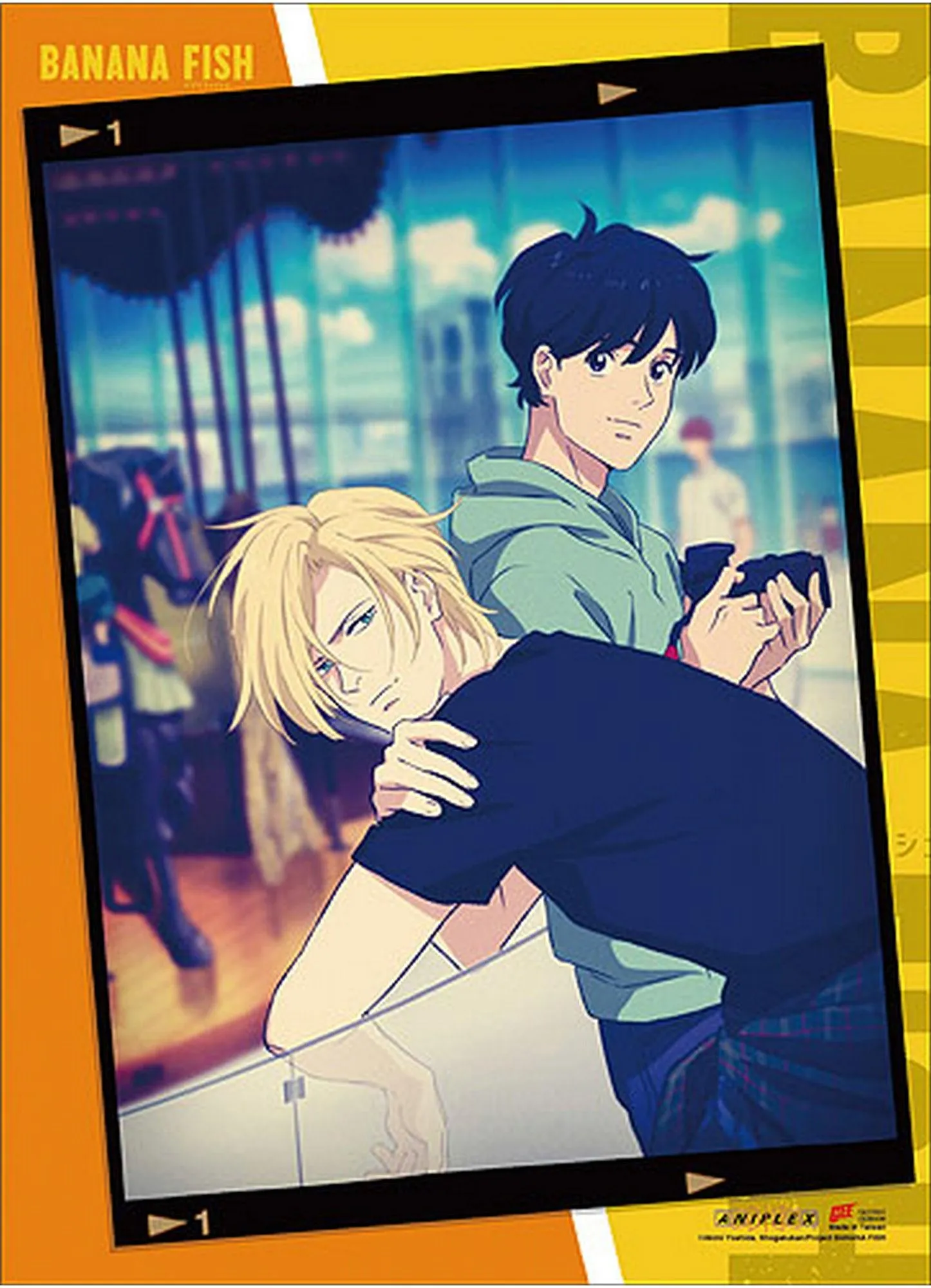 Banana Fish - Ash Lynx & Eiji Okumura Photo Frame Wall Scroll