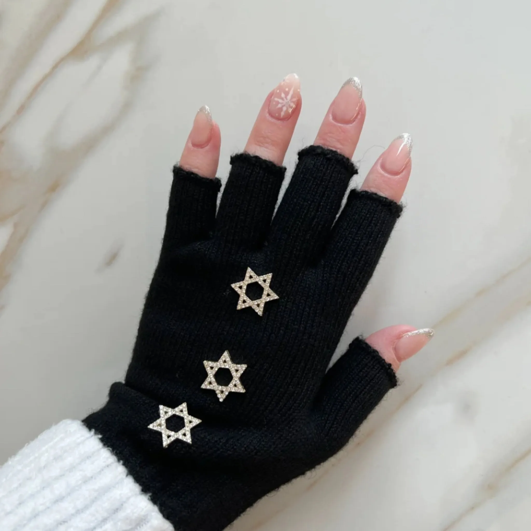 Be The Light Fingerless Gloves By Valeri