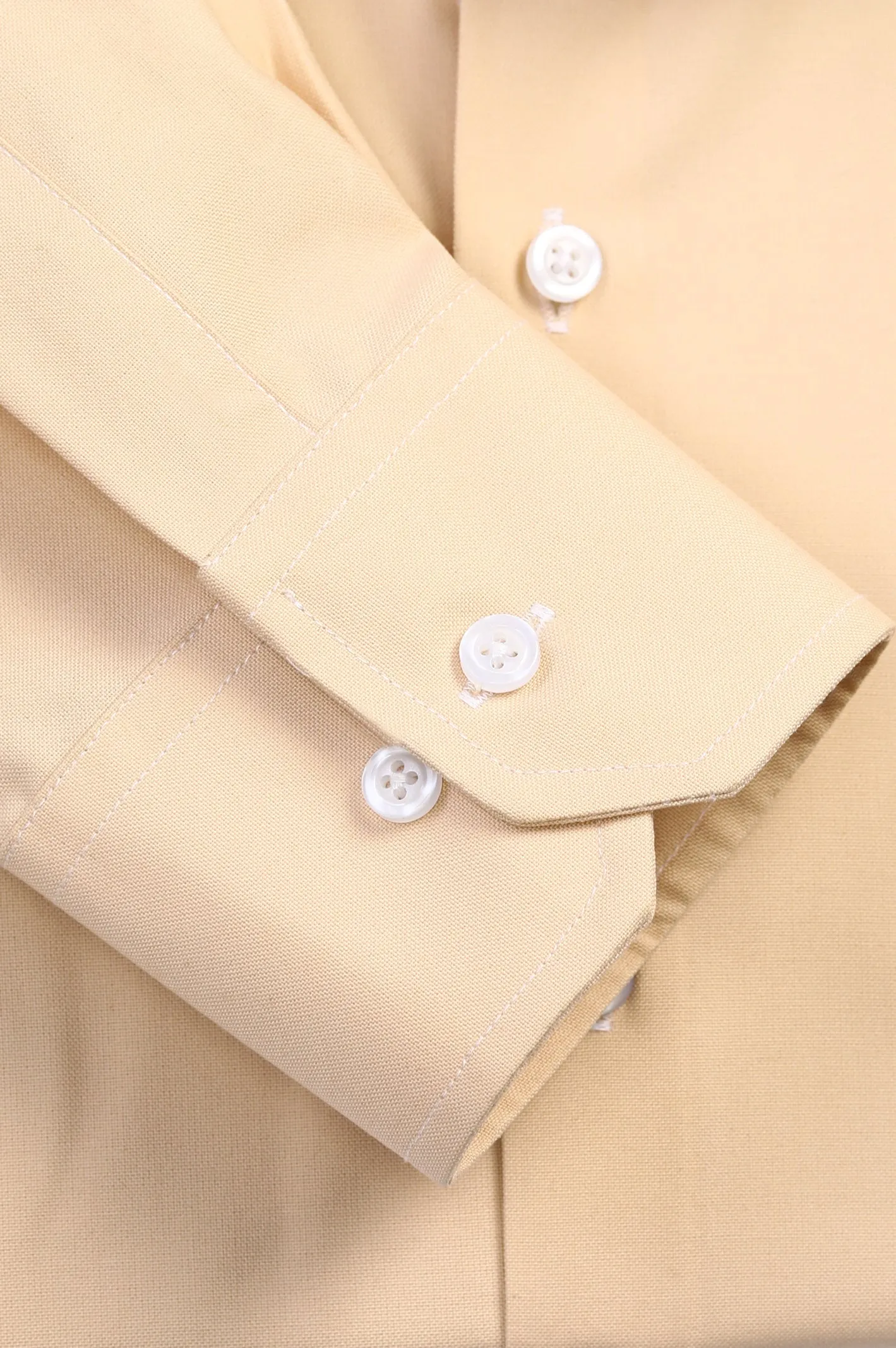 Beige Self Formal Shirt