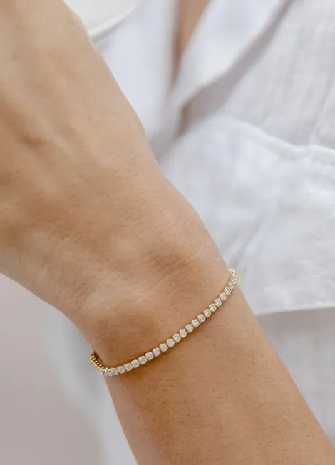 Bracelet | Zirconia Pavé | Adjustable | 925 Sterling Silver