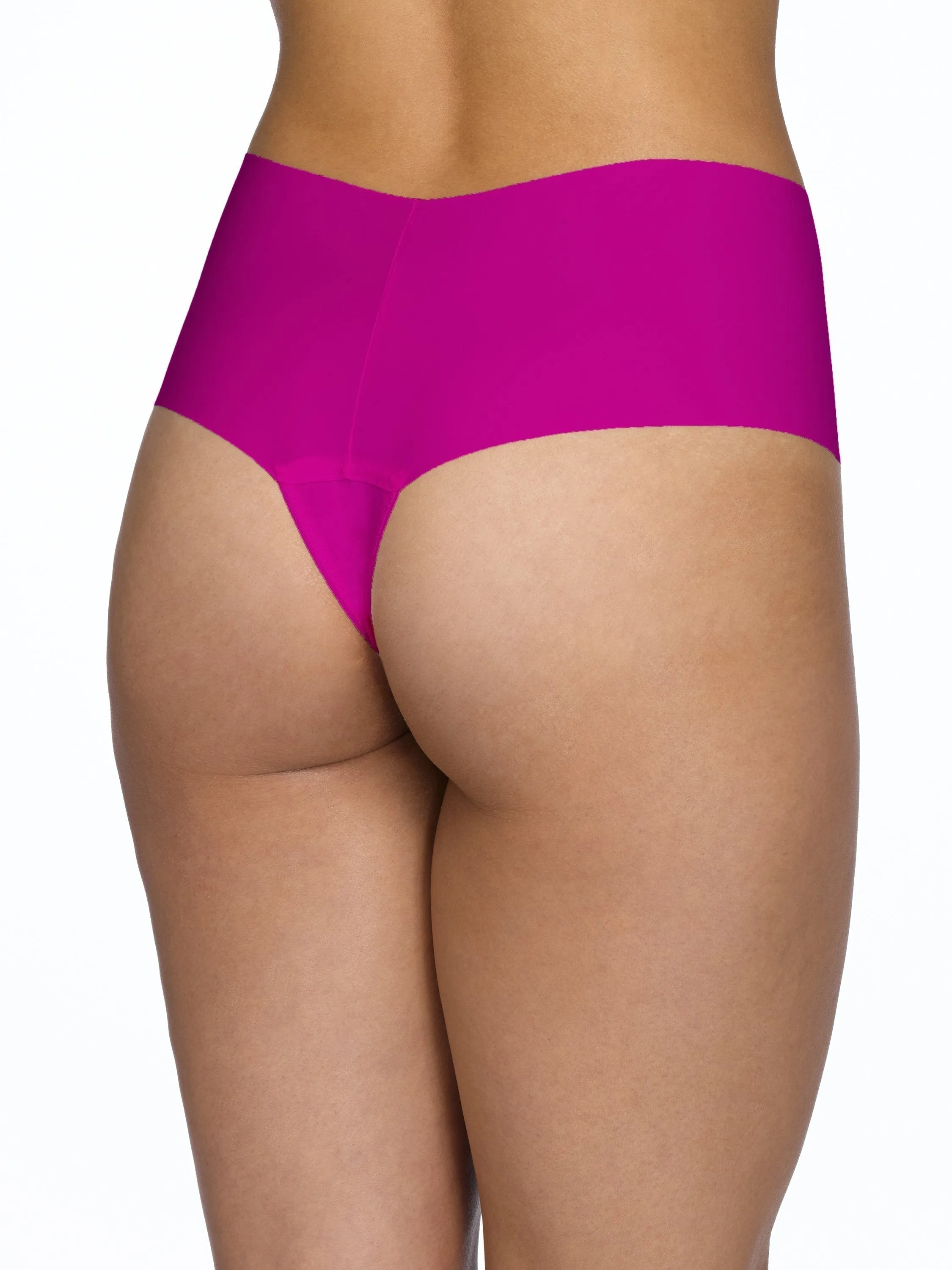 BreatheSoft® High Rise Thong Hot Fuchsia Pink