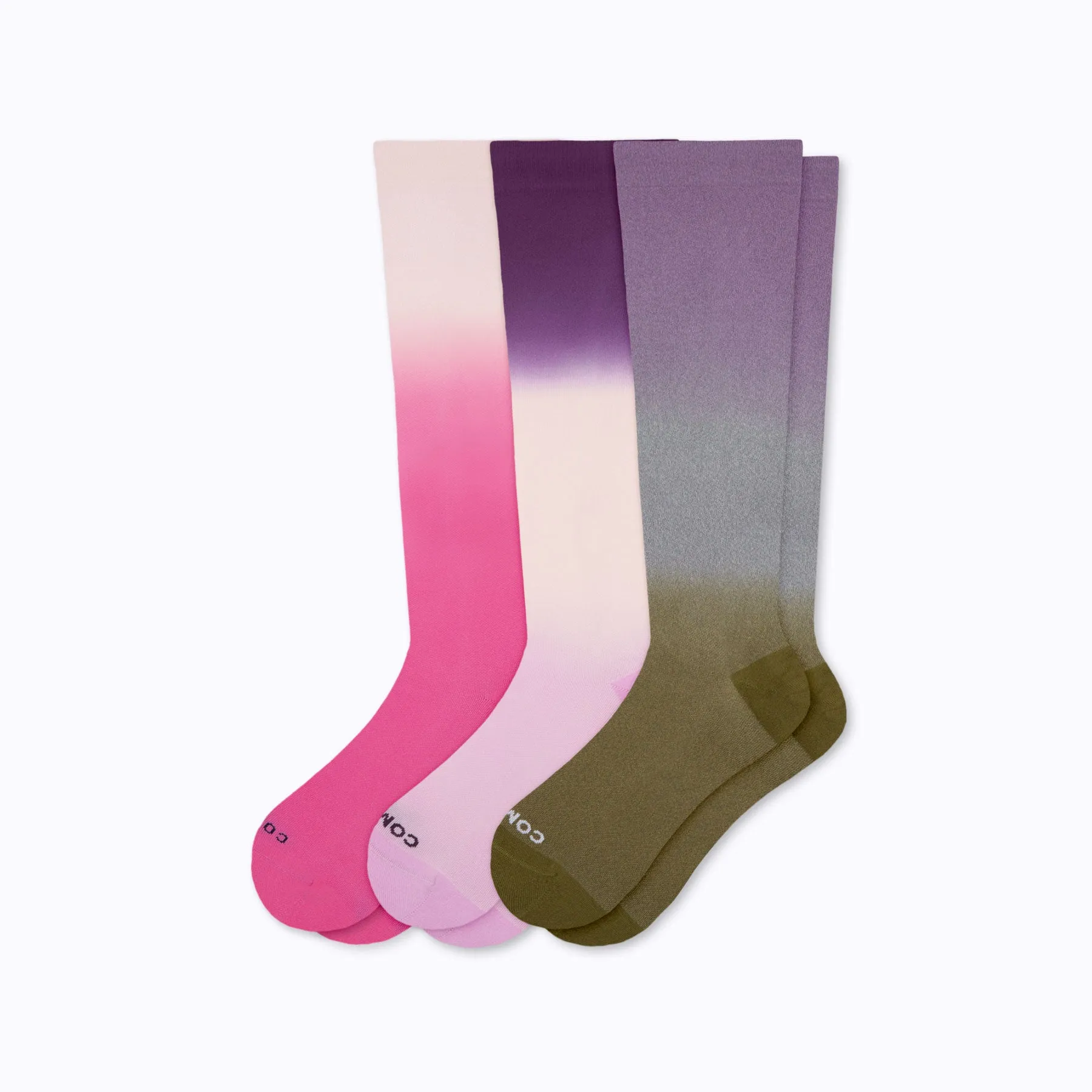 BUNDLE Knee-High Compression Socks - 3 Pack Ombre Limited