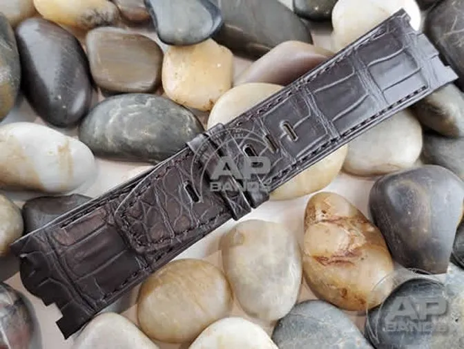 Capolavoro Brown Alligator Leather Strap For Audemars Piguet Royal Oak Offshore 44mm Chronograph 26400