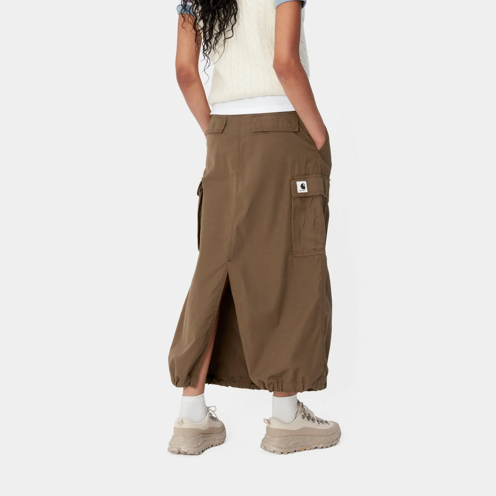 Cargo Skirt Long | Chocolate