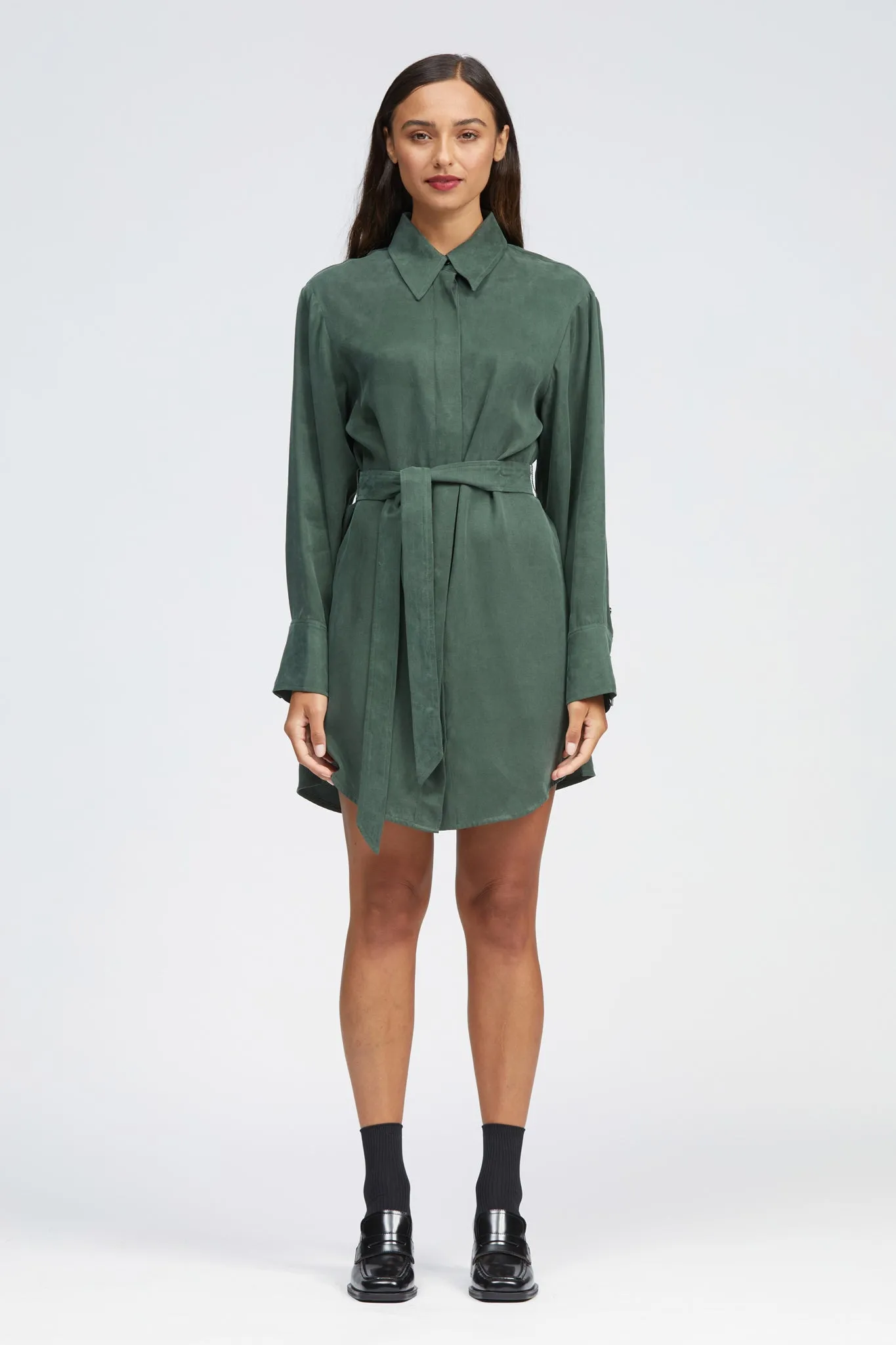 Causeway Dress Dark Green