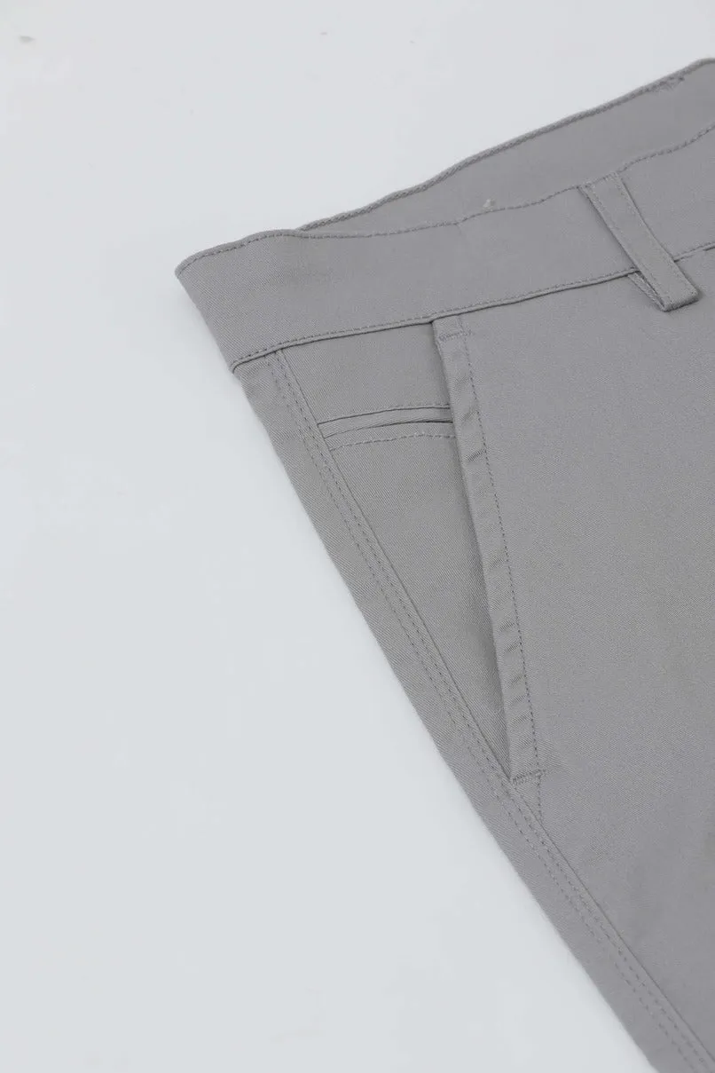 Cement Grey - 2 way stretch - COTTON PANT