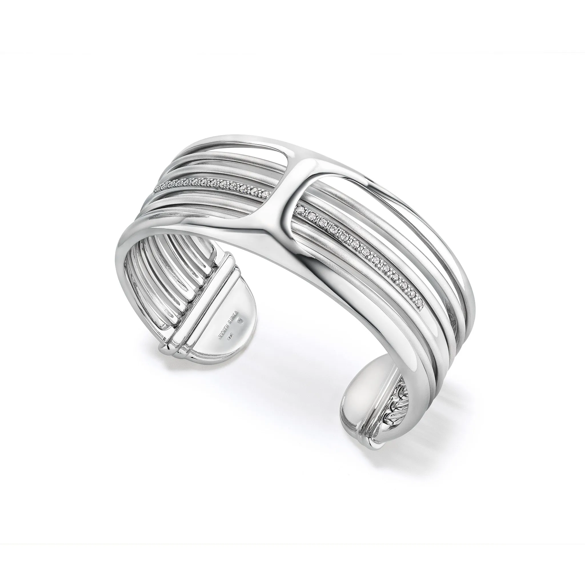 Cielo Multi Bangle Cuff with Diamonds