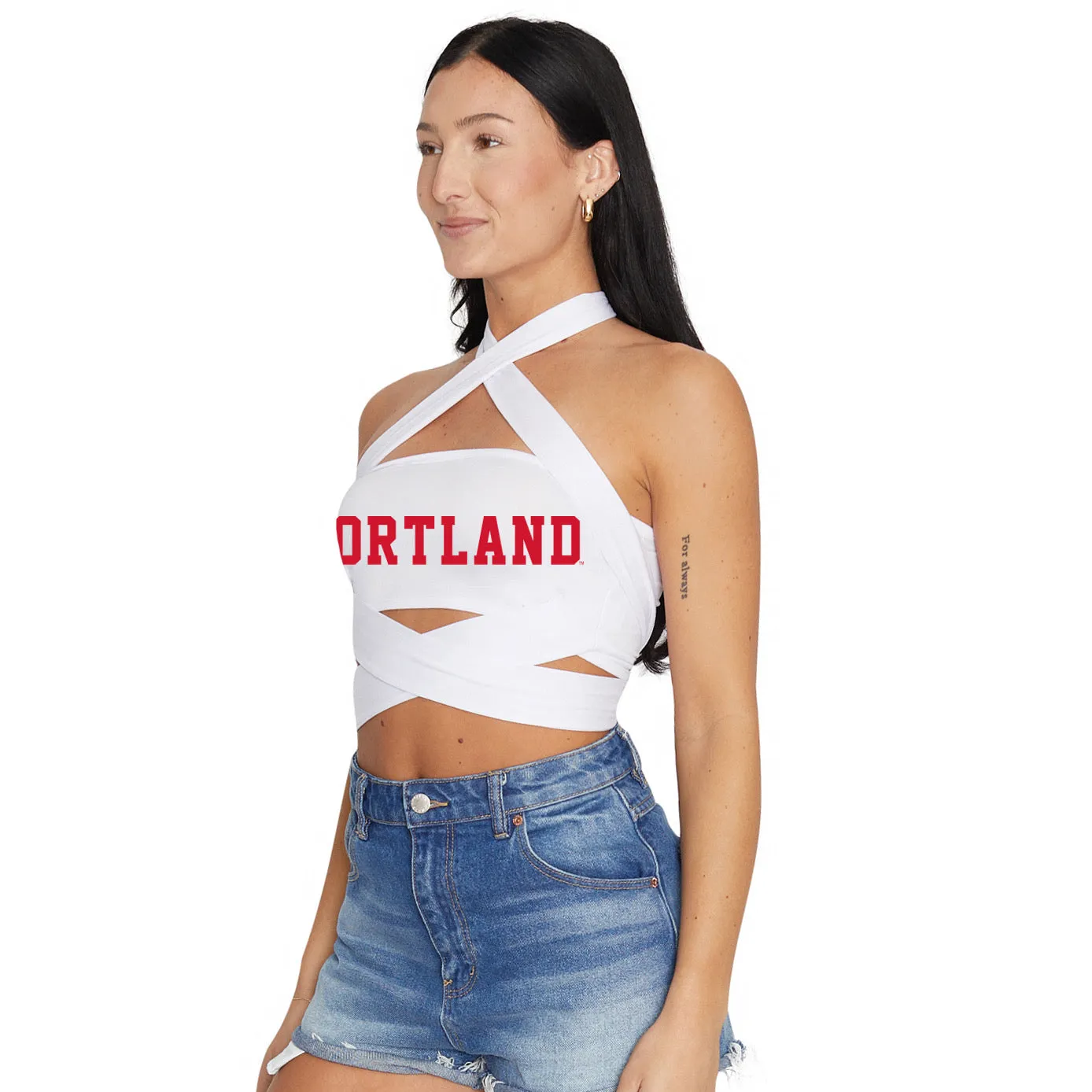 Cortland White Multi Way Bandeau Top