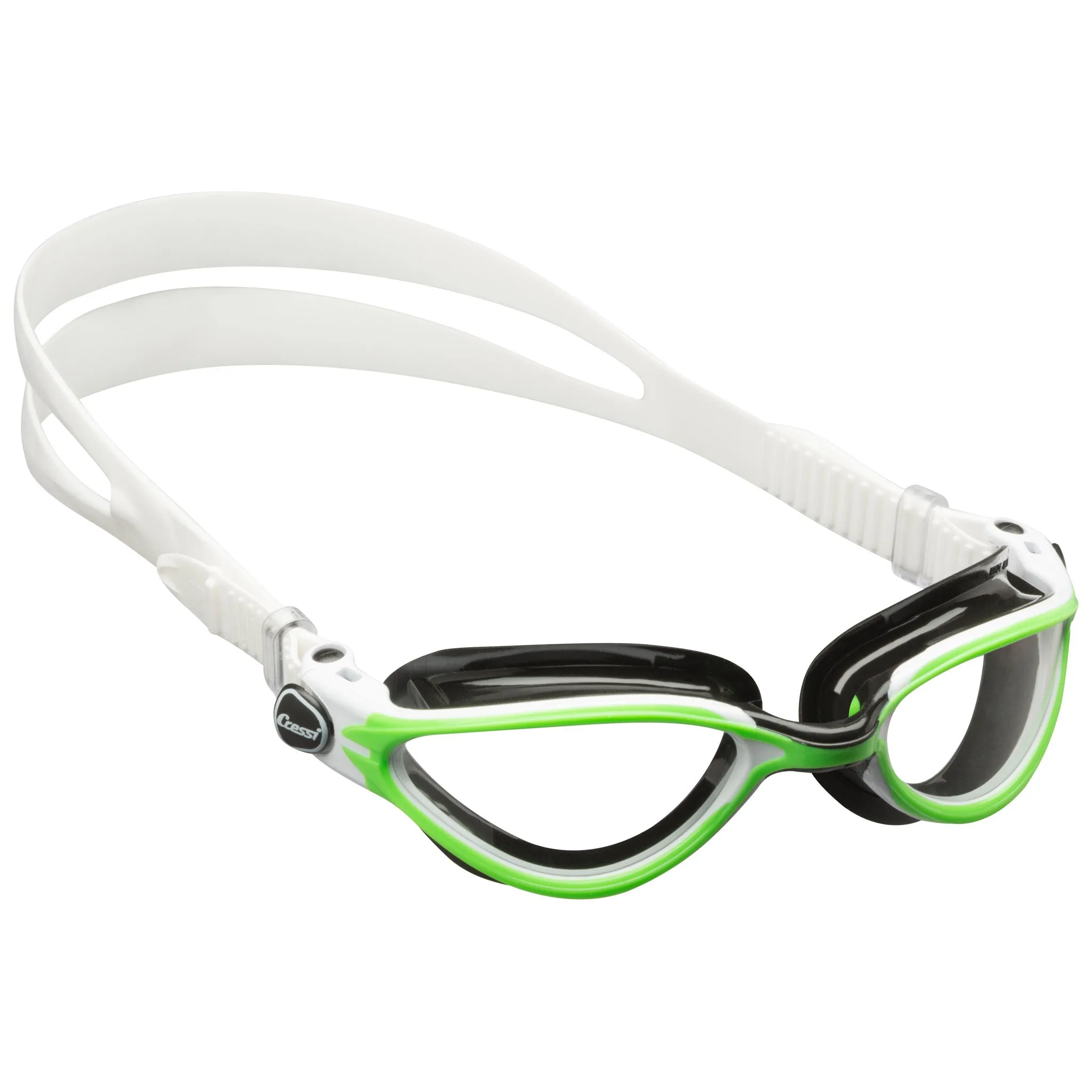 Cressi Thunder Professional Adult Swim Goggles with Wide View Ergonomic Anti-Scratch Lens