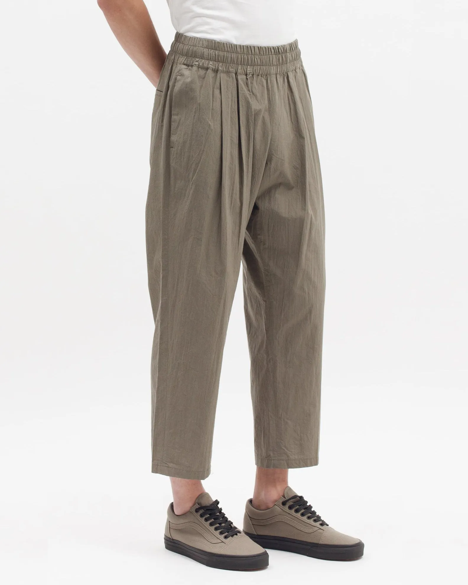 Cropped Trouser - Olive