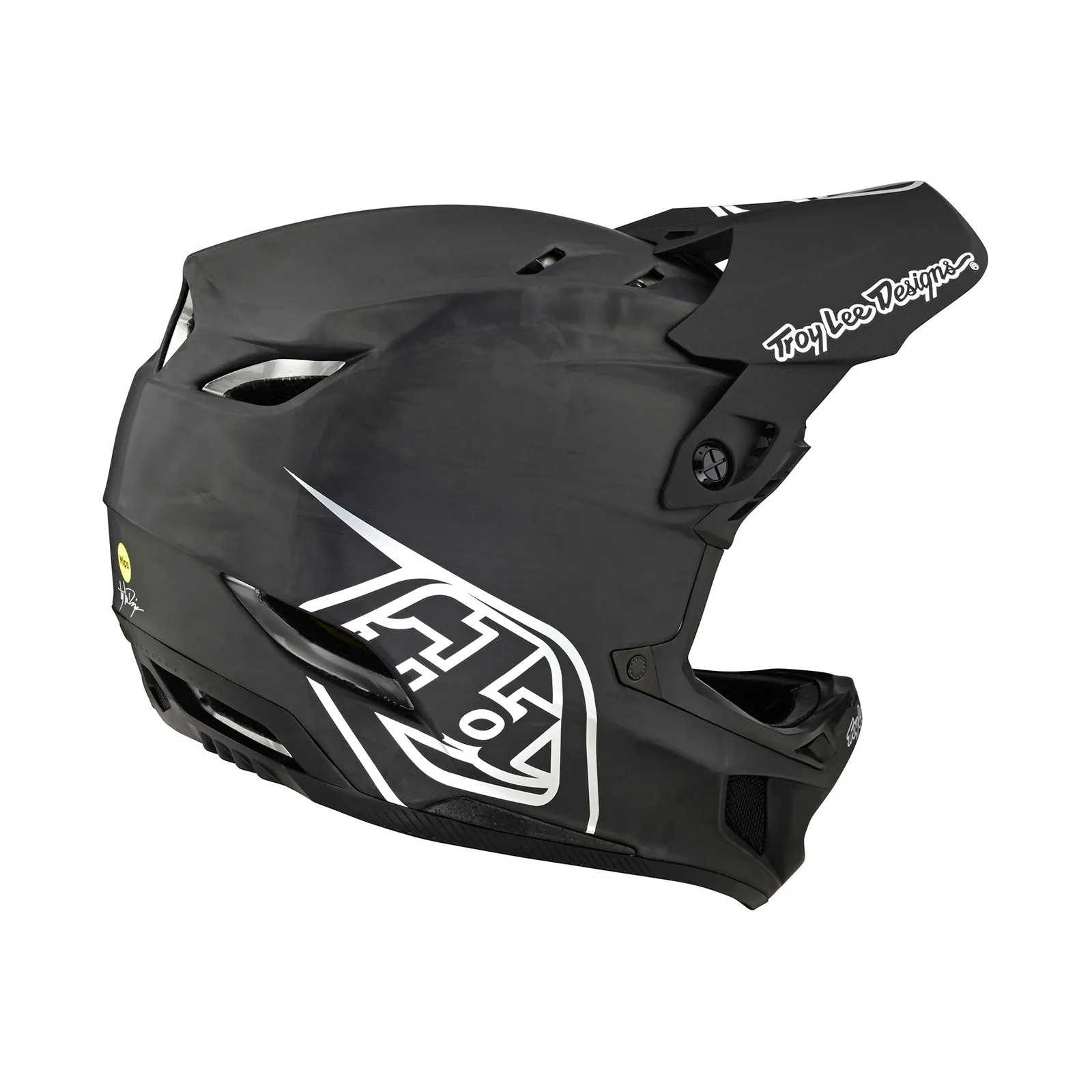 D4 Carbon Helmet Stealth Black / Silver