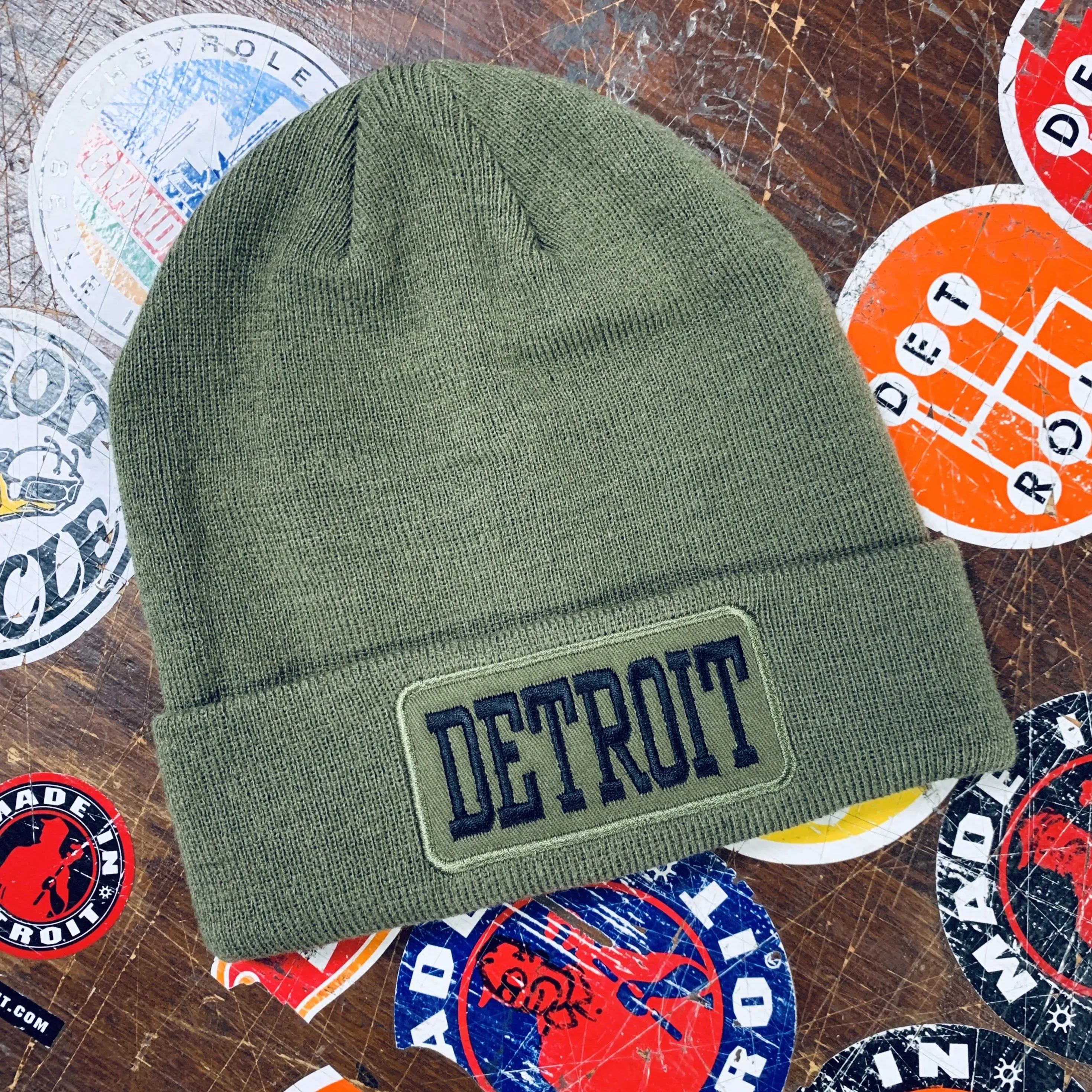 Detroit Patch Beanie