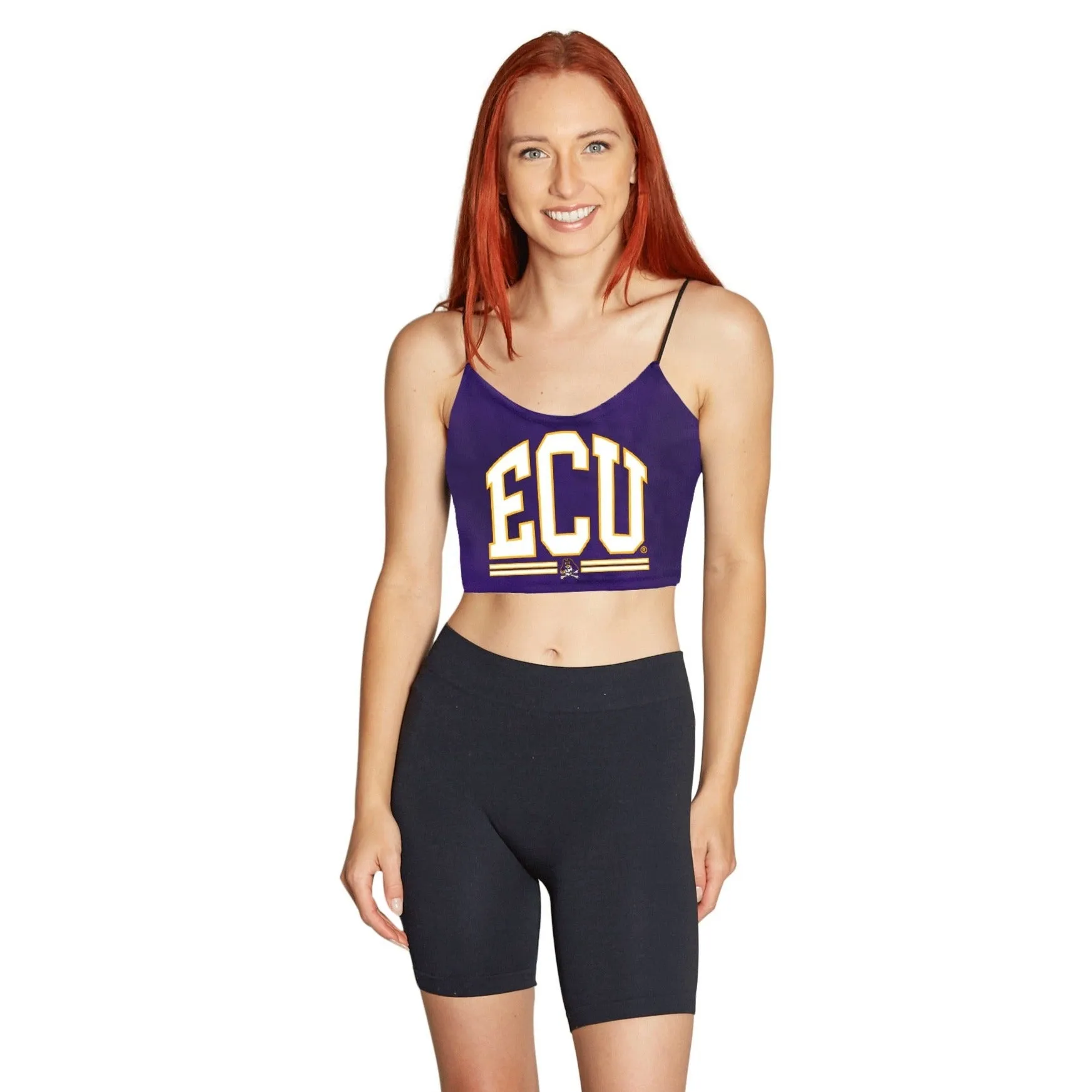 ECU Pirates Purple Spaghetti Tank