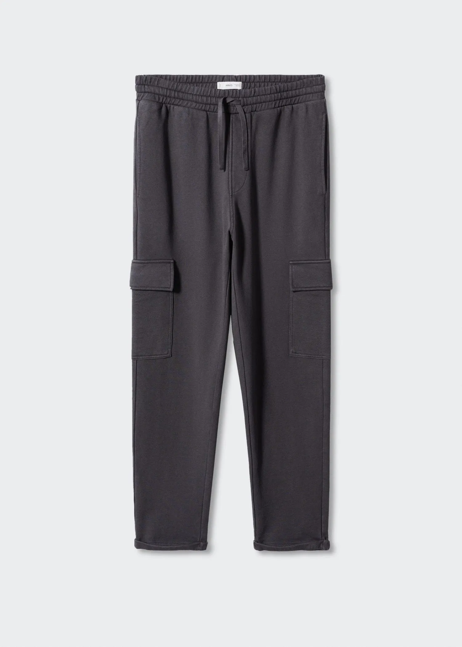 Elastic waist cotton trousers