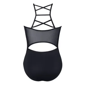 Energetiks Isabelle Zip Leotard | Black (Adult)