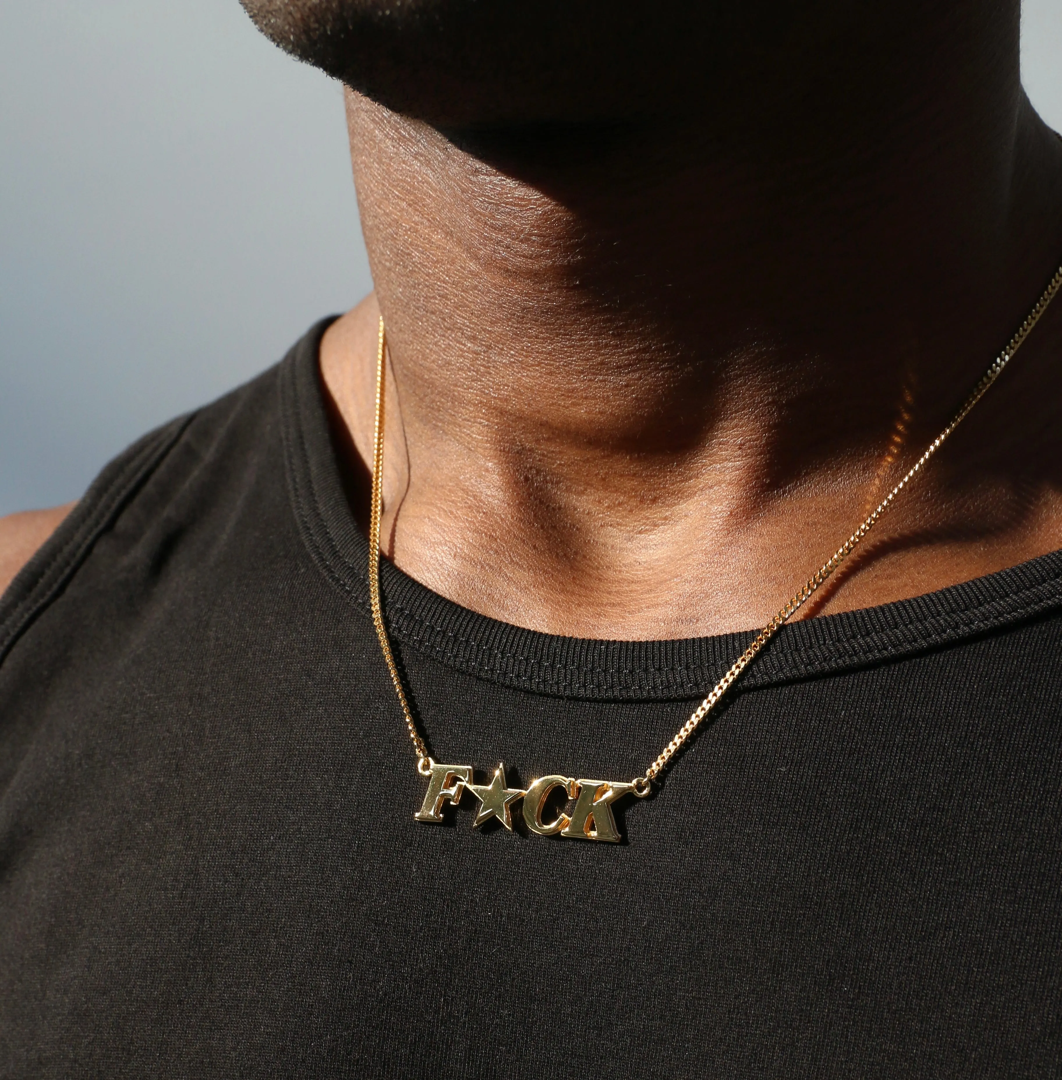 F*CK Necklace - Gold