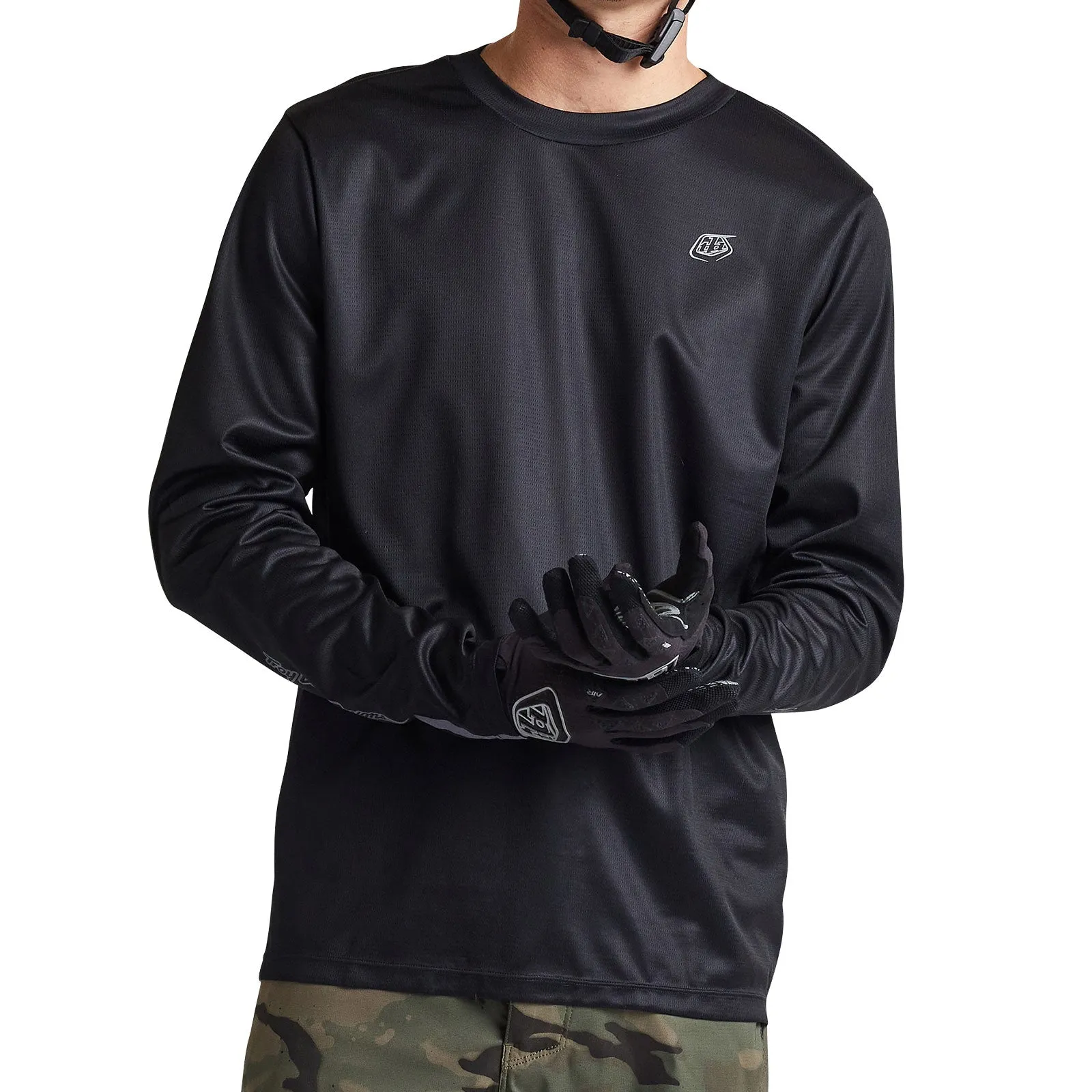 Flowline LS Jersey Solid Black