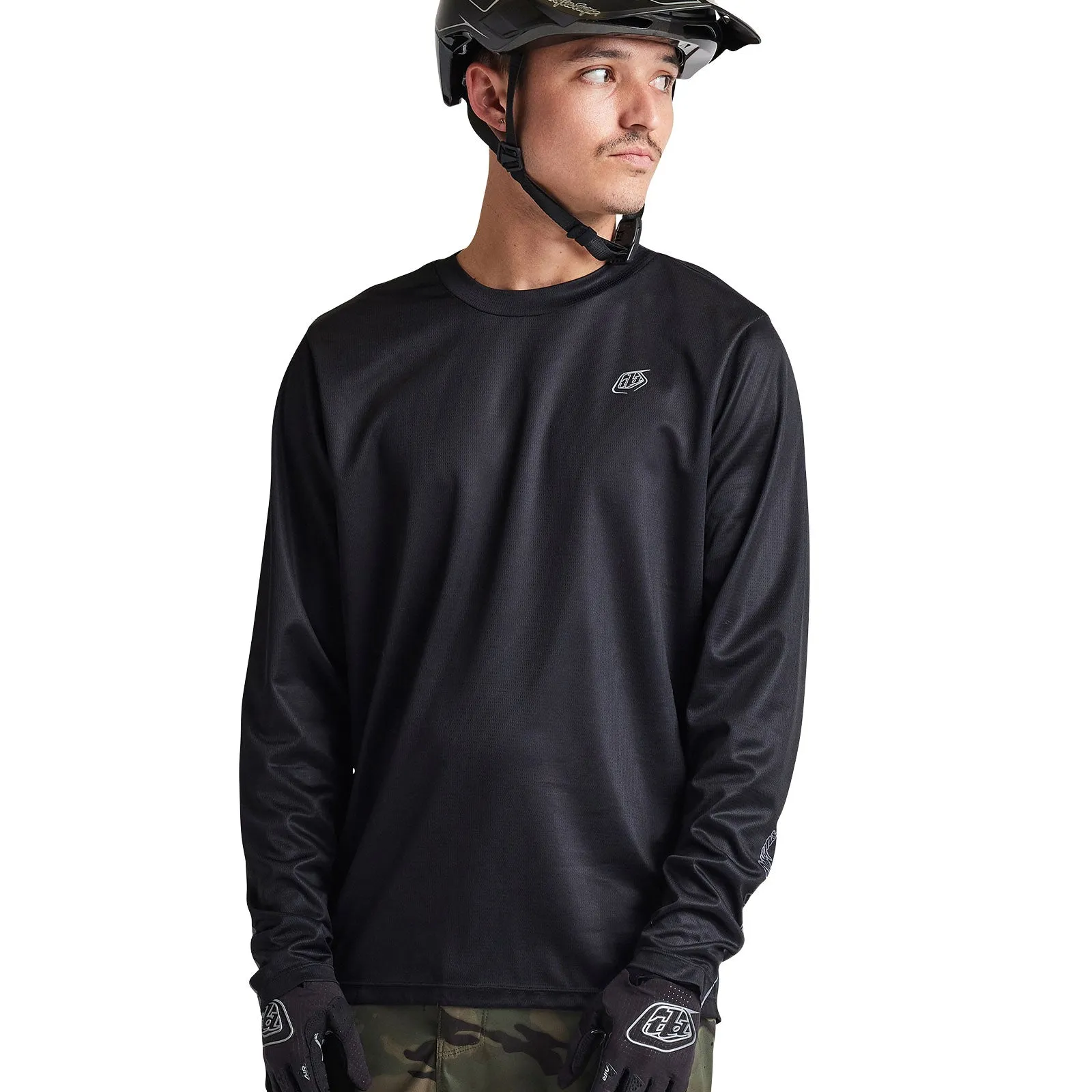 Flowline LS Jersey Solid Black