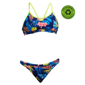 Funkita Girls Sustainable Racerback Two Piece FKS035G - In Bloom