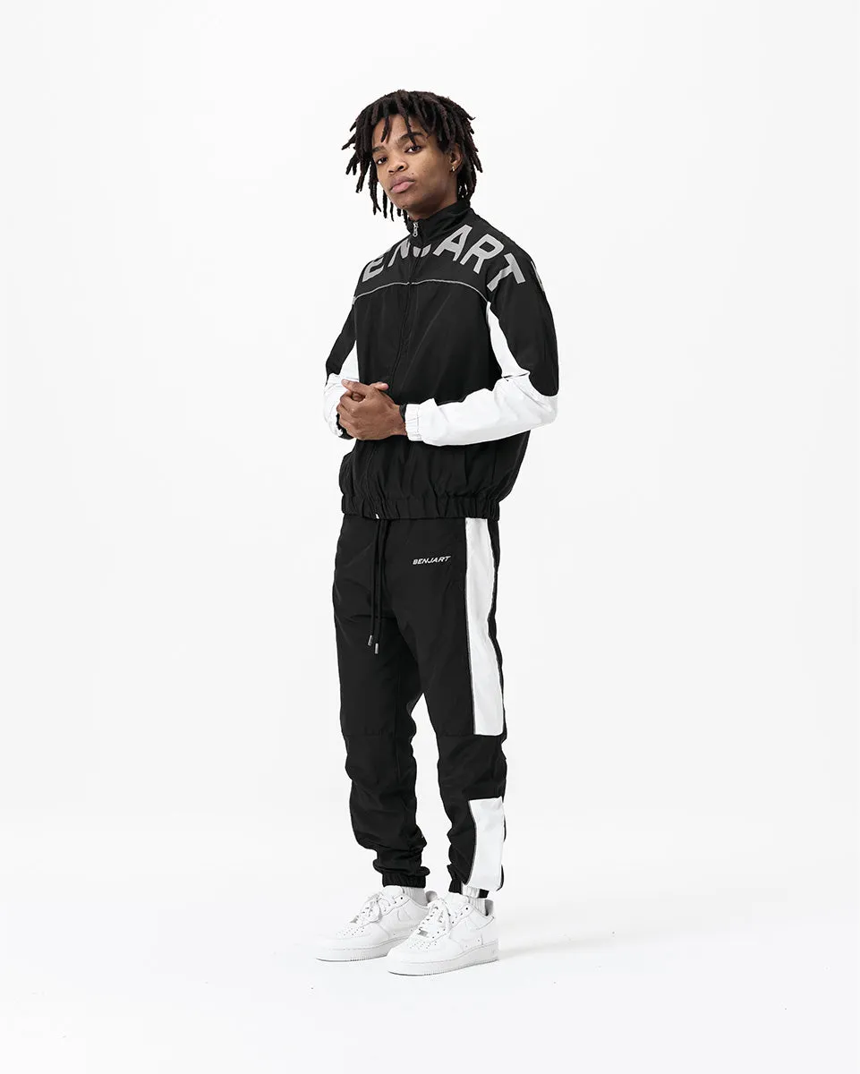 Geo Racer Jogger - Black/White