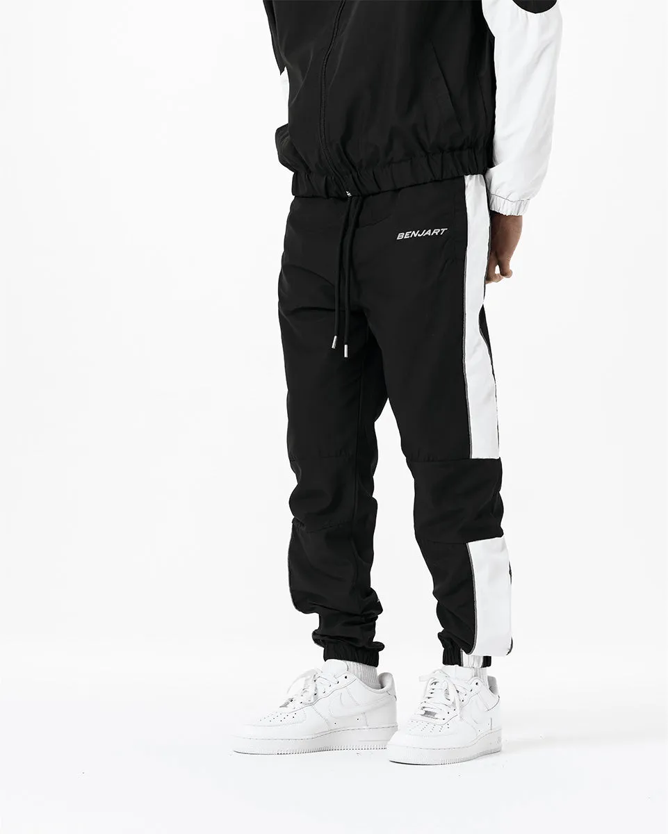 Geo Racer Jogger - Black/White