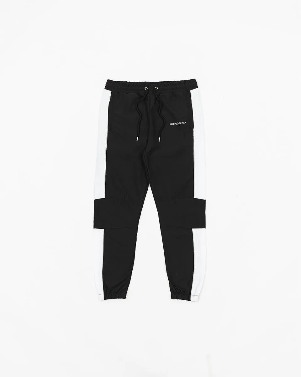 Geo Racer Jogger - Black/White