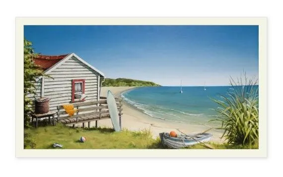 Graham Young Art Print Bach by the Beach