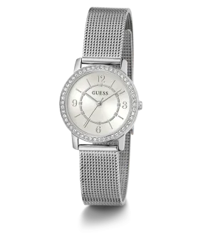 GUESS Ladies Silver Tone Analog Watch