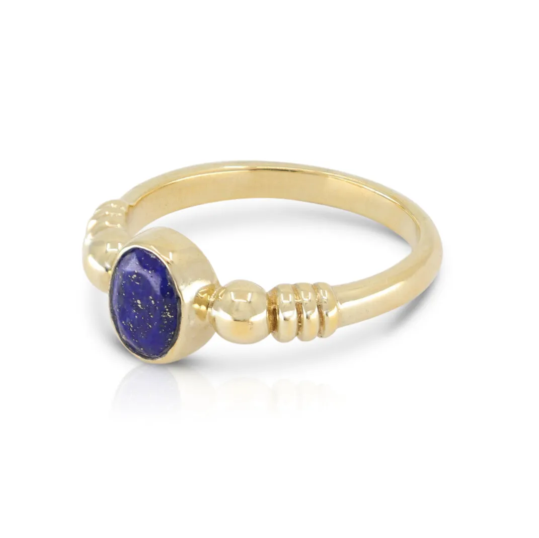 Harper Lapis Gold Ring