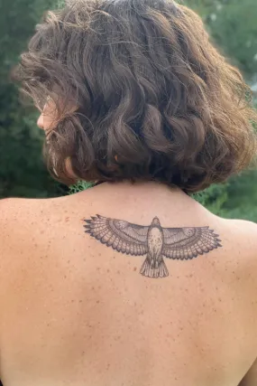 hawk temporary tattoo