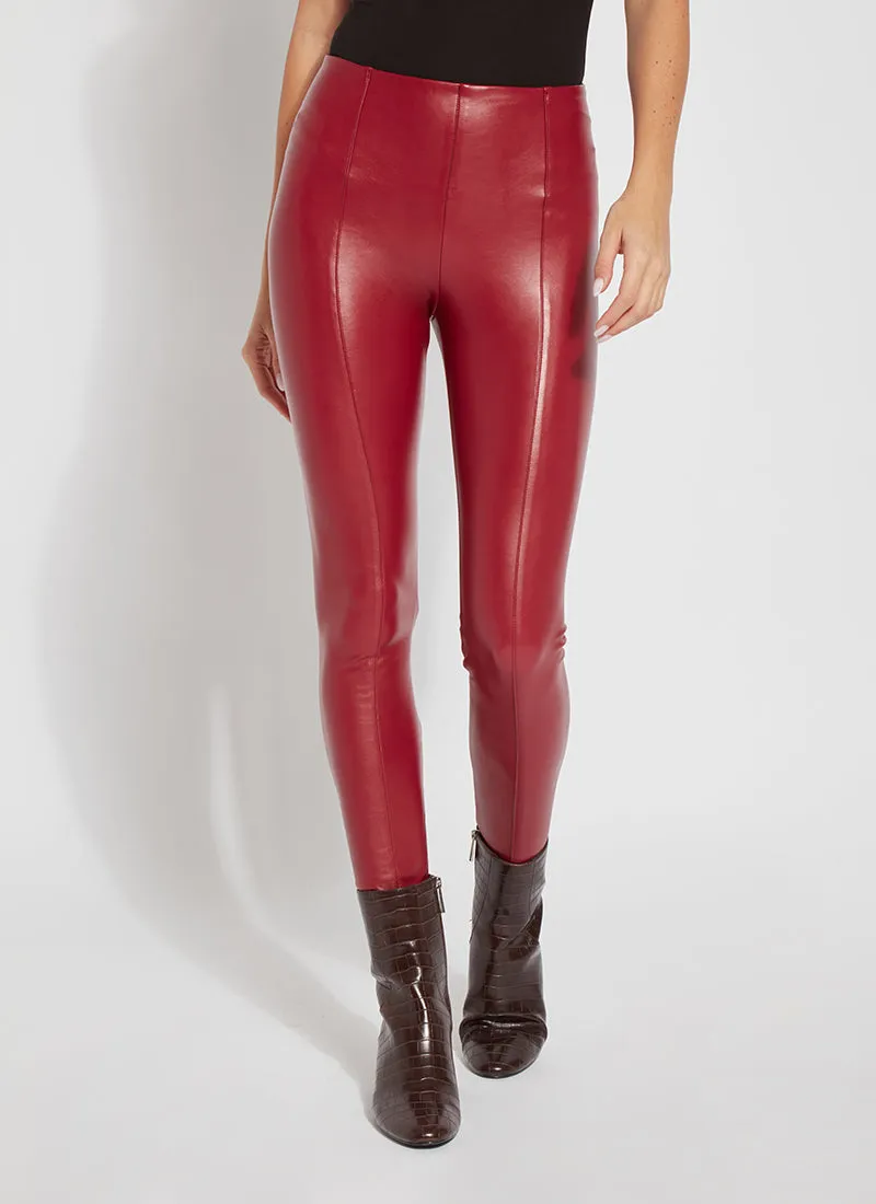 Hi Waist Vegan Leather Legging (28" Inseam)