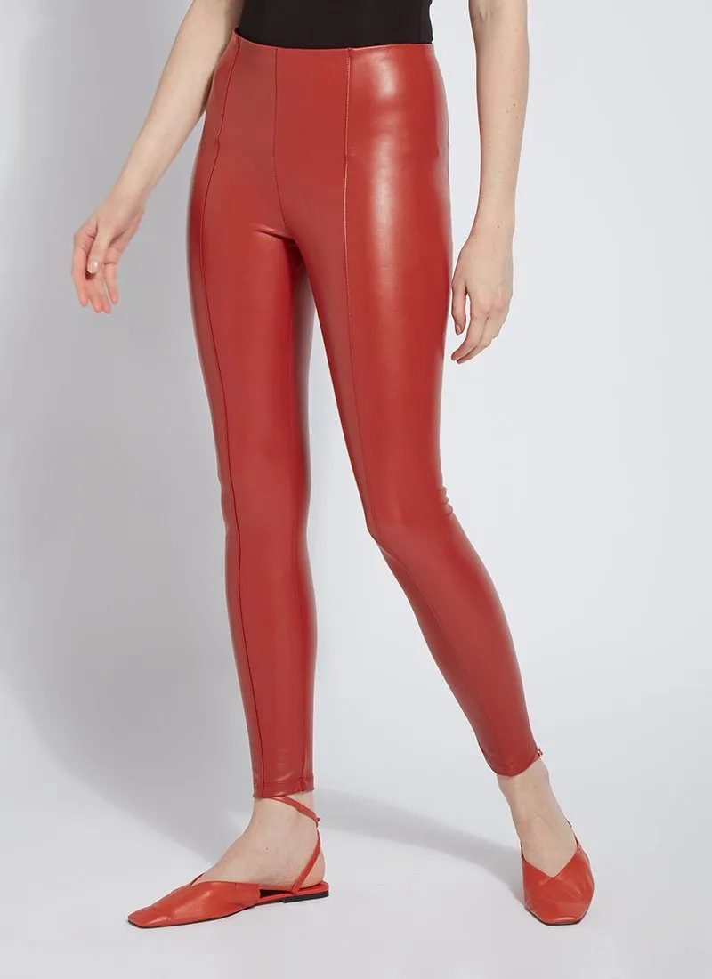 Hi Waist Vegan Leather Legging (28" Inseam)