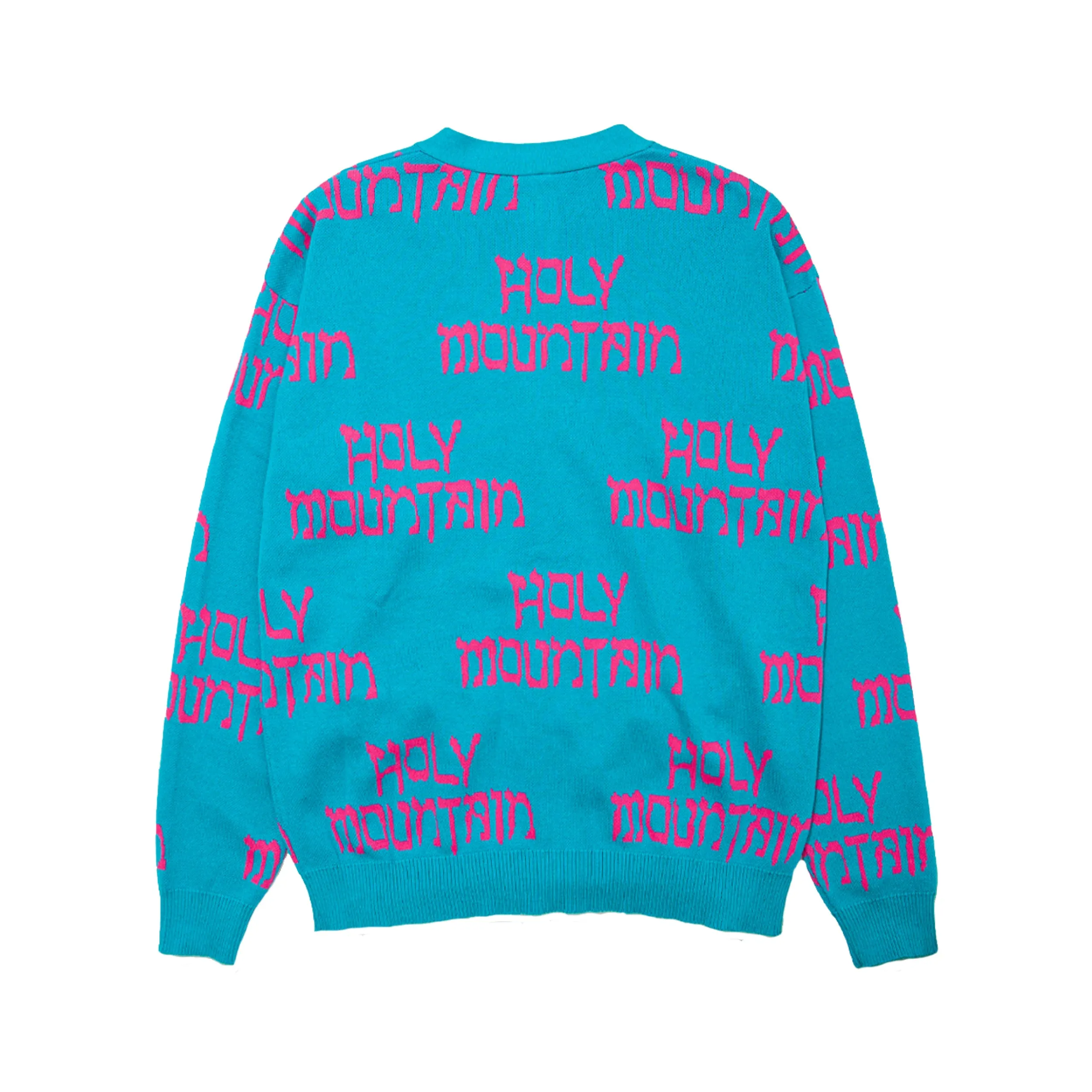 Holy Mountain Knitwear Cardigan - Blue Pink