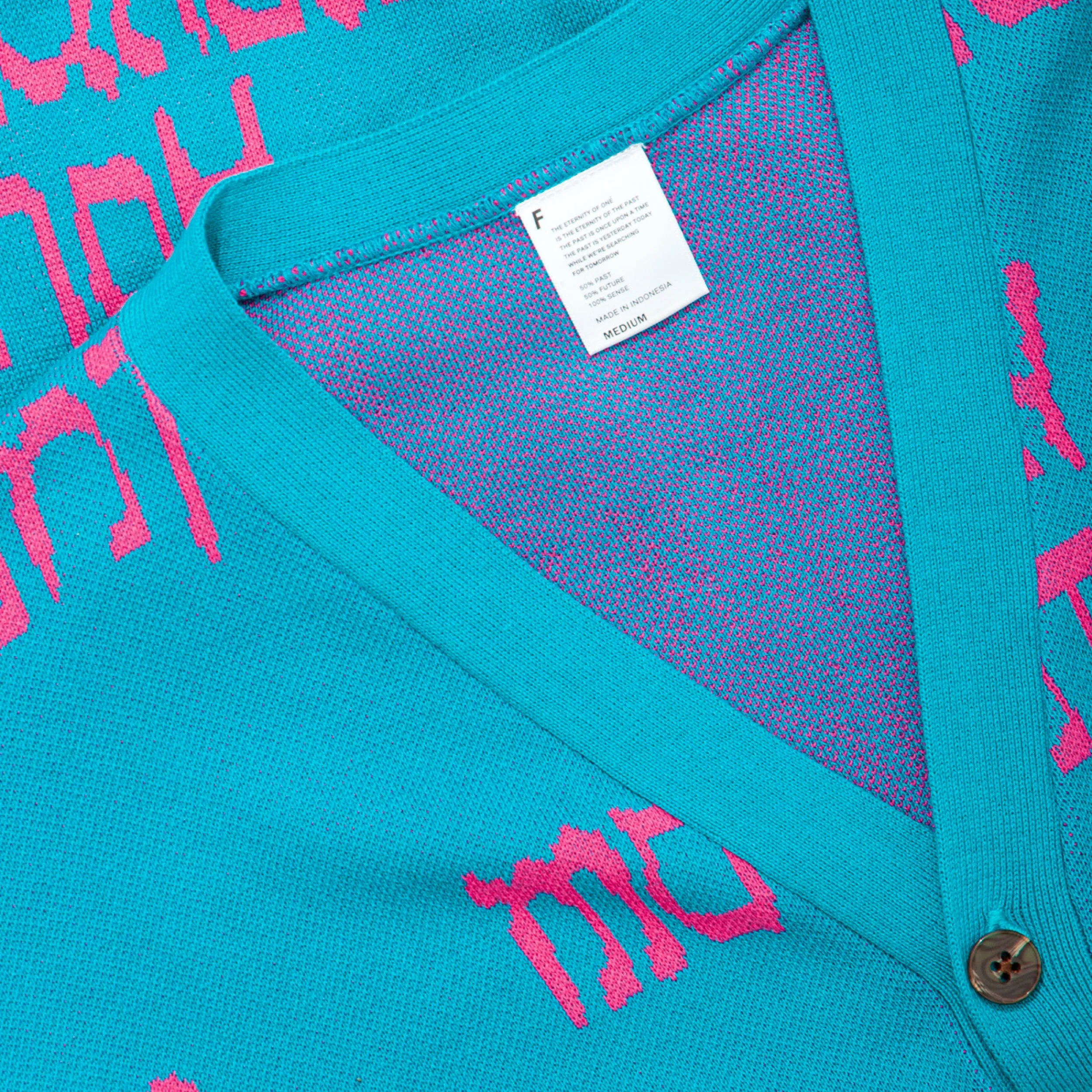 Holy Mountain Knitwear Cardigan - Blue Pink