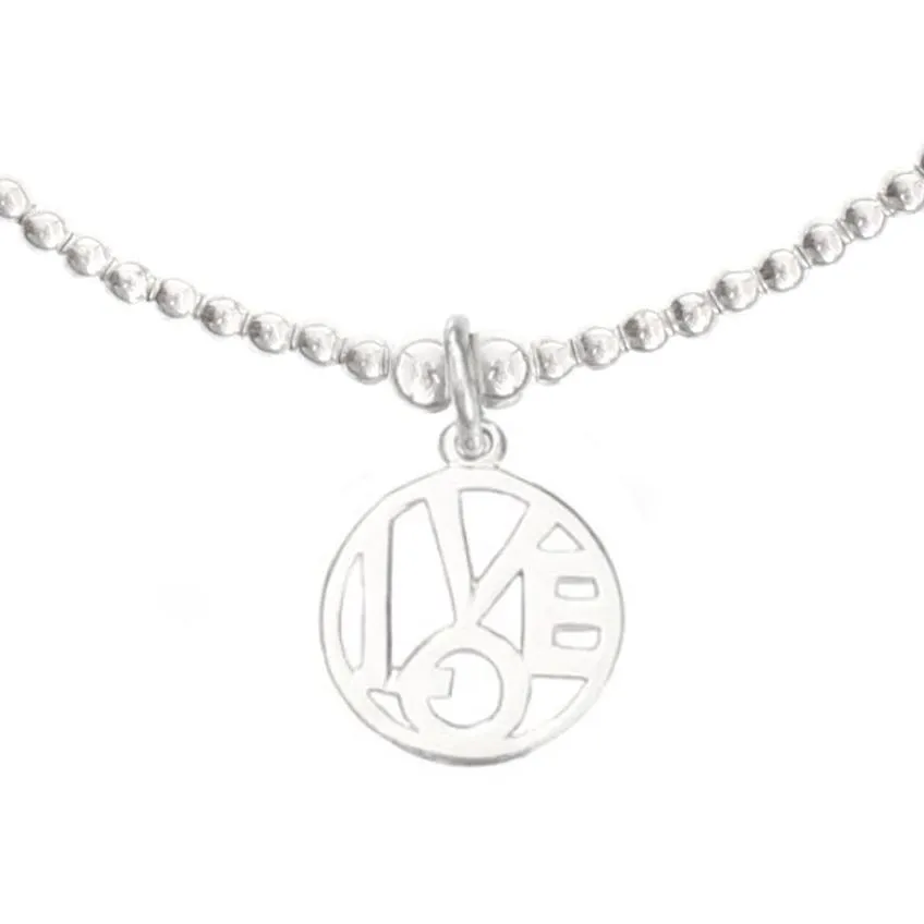 LOVE Medallion Bracelet in Sterling Silver