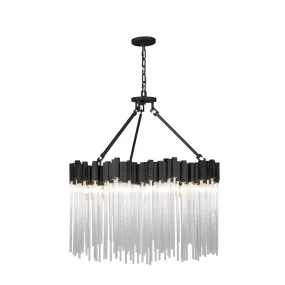 Matrix 309P10MBFG 10-Light Pendant Light - Matte Black/French Gold