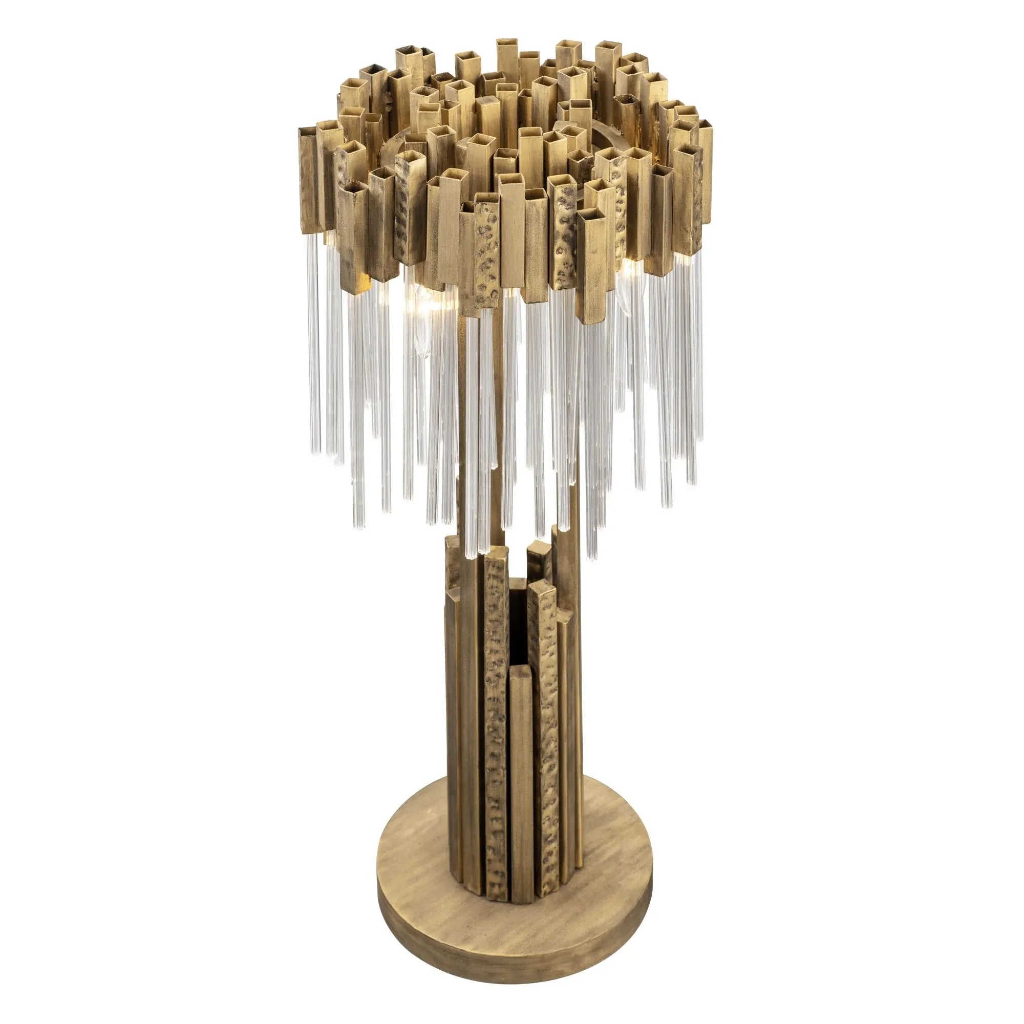 Matrix 309T03HG 3-Light Table Lamp - Havana Gold