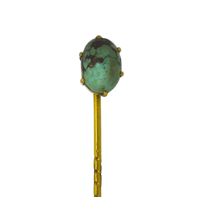 Matrix Turquoise Tie Pin